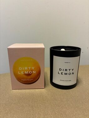 Dirty Lemon Scented Candle - Black